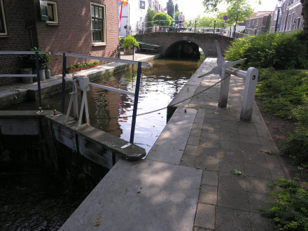 Tiny lock in Oudewater, Netherlands