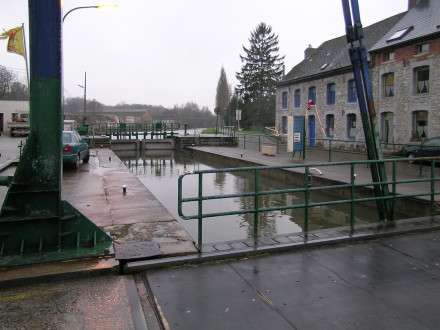 Lock in Labuissiere, Belgium