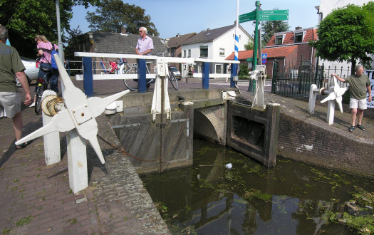 Tiny lock in Oudewater, Netherlands