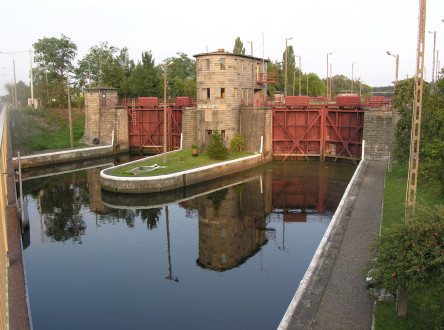 Locks in Gliwice Canal, Nowa Wies, Poland