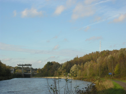 Lock Viesville, Canal Brussels-Charleroi, Belgium