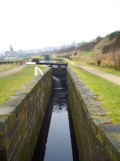 Lock on the Huddersfield Narrow Canal