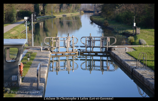 L'écluse St-Christophe sur le canal latéral à la Garonne 2/4