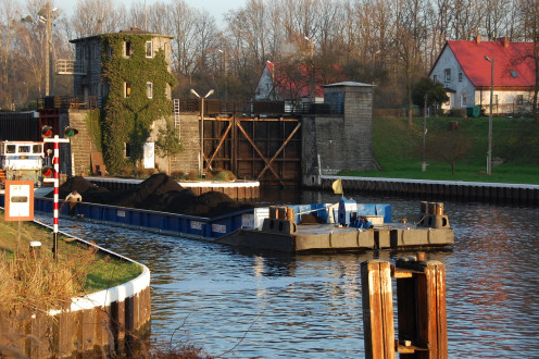 Lock in Gliwice Canal, Poland