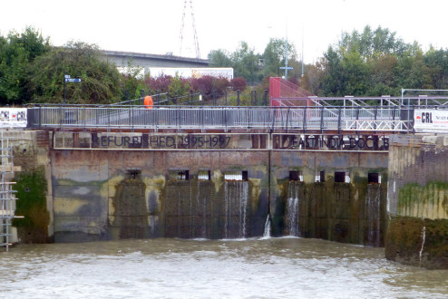 East India Basin Lock, London E14.