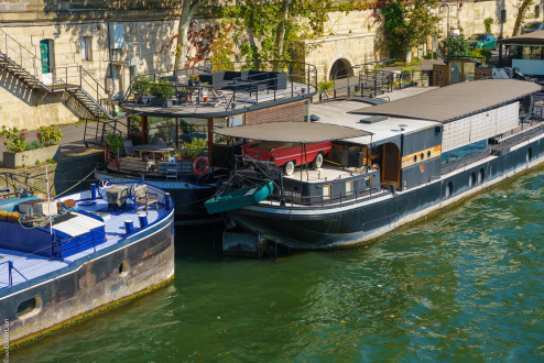 Hausboote Seine Paris