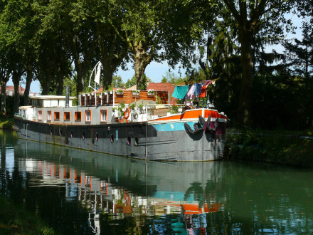 Das Hausboot am Canal du Rhône Rhin / The houseboat on the Canal du Rhône Rhin