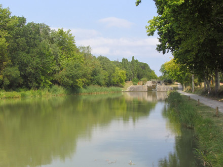 Canal du Midi, 36e bief (bief d'Herminis, 0 km 270, sens Etang de Thau Toulouse).
