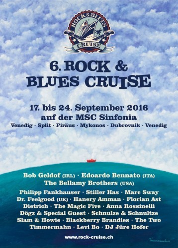 Rock & Blues Plakat 2016 und Logo gestaltet von Timmermahn