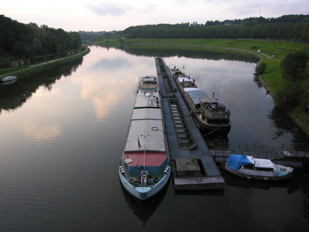 View downstream, Lock Ittre, Belgium
