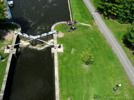 Hartwell Locks, Rideau Canal, Ottawa - Kite Aerial Photography (KAP)