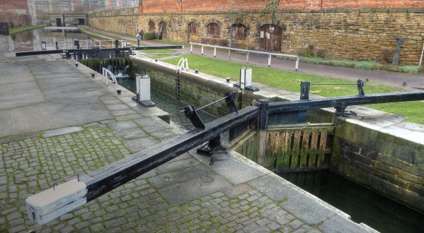 Office Lock, Leeds and Liverpool Canal Lock No 2, Leeds, Yorkshire