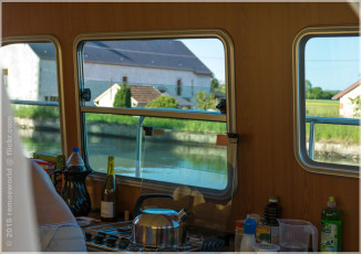 Hausbootferien 2015, Briare, LINSSEN Grand Sturdy 34.9, Küche