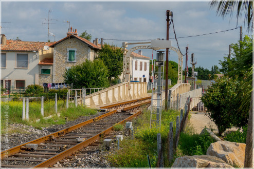 Hausbootferien 2015, Lattes, Eisenbahn Drehbrücke, Aigues-Mortes