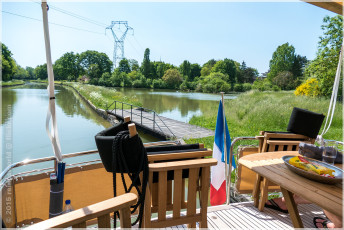 Hausbootferien 2015, Briare, bei La Ferme canal