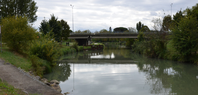 Temps couvert sur ce coin du canal, refuge nature entre les zones industrielles et commerciales.