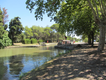 Canal de Jonction, écluse (simple) de Cesse, commune de Sallèles d'Aude.