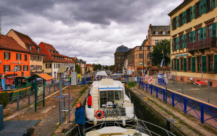 Schleuse in Saverne-Canal de la Marne au Rhin