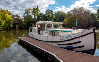 Hausbootferien 2017, St-Léger-sur-Dheune - Louhans-Hafen in "Branges"